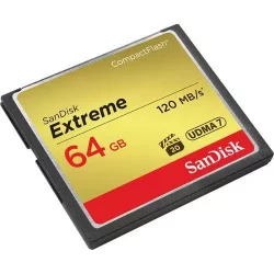 CARTAO MEM 64GB SANDISK EXTREME COMP FLASH 120MBS