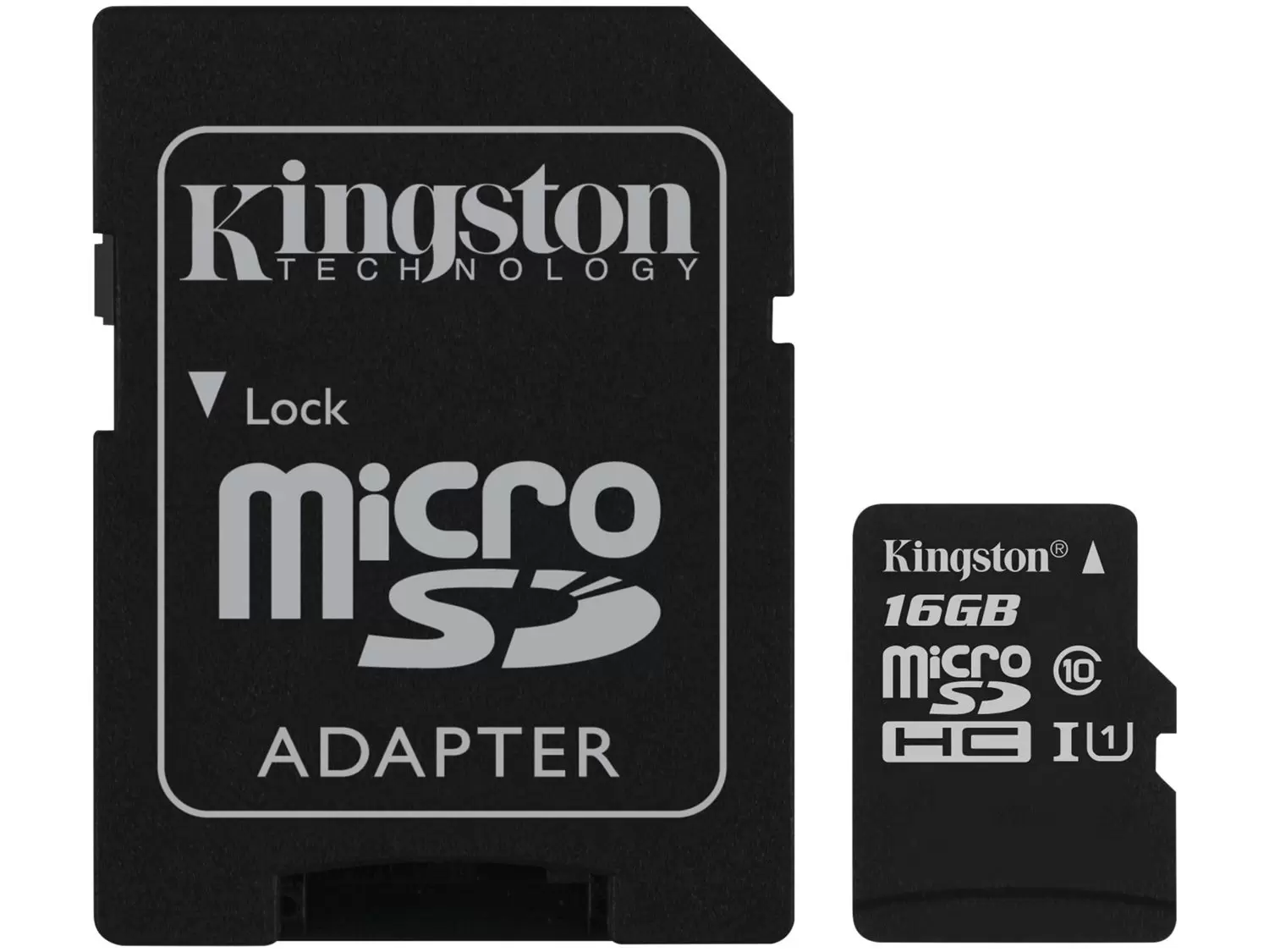 CARTAO MEMORIA 16GB KINGSTON MICROSD+ADAPT CL4